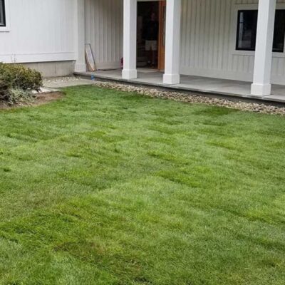 A beautiful new lawn installation by Willie C. & Sons Landscaping.